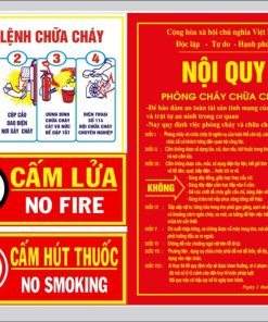Bô 4 bảng nội quy tiêu lệnh